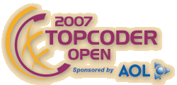 2007 TopCoder Open Sponsored by AOL®