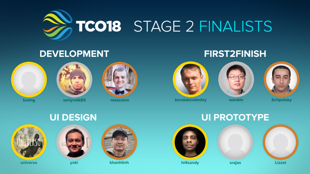 TCO18 Stage 2 Winners